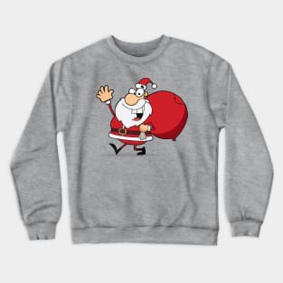 Santa Claus with Bag Crewneck Sweatshirt